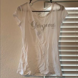 New York and co. White graphic tee (size s)